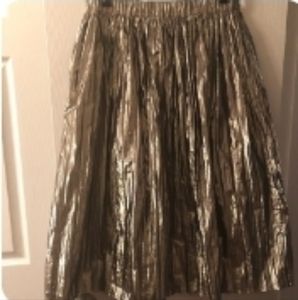 GAP metallic pleated skirt